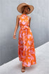 printed-sleeveless-tie-waist-maxi-dress Sophia's Trends - Sophia's Style-Gum Leaf-S